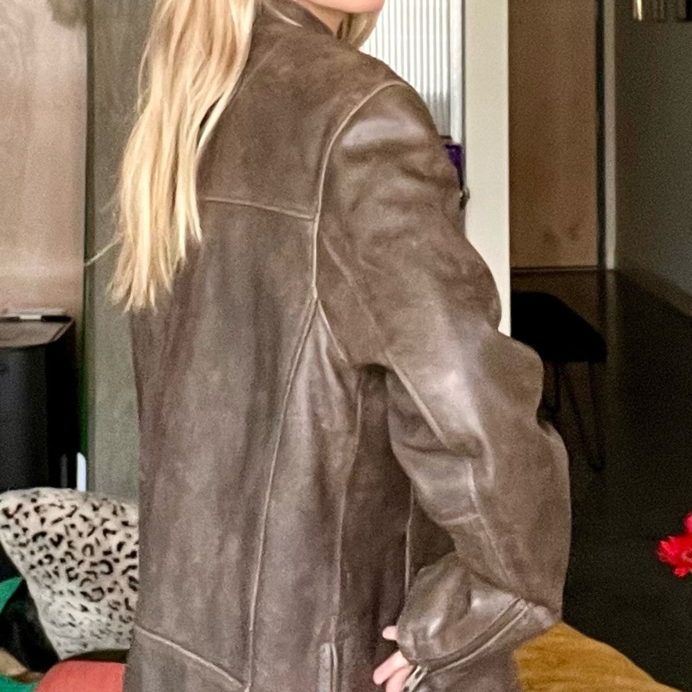 Whet Blu Antique Leather Cruiser Jacket Vintage Inspired